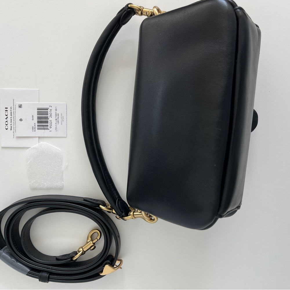 Coach Black Leather Handbag - Picture 4 of 7